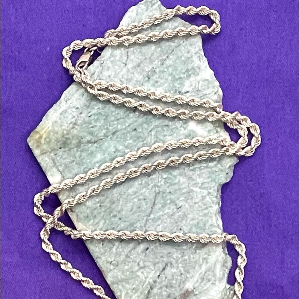 Sterling Italian 30” Rope Chain